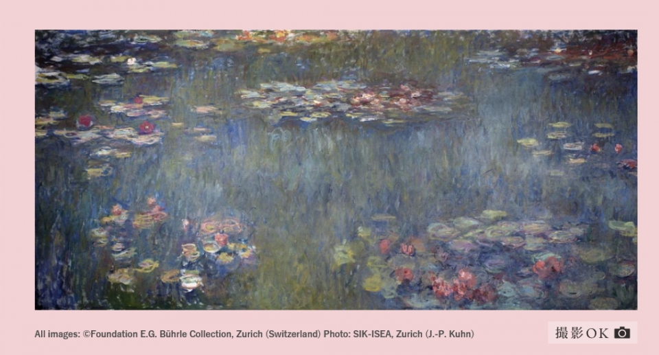 국립신미술관은 홈페이지를 통해서도 모네의 ‘수련 연못, 녹색 반사’ 작품 아래에 “촬영OK”라고 별도로 표시해 관람객들에게 홍보하고 있다. (출처=국립신미술관 홈페이지)