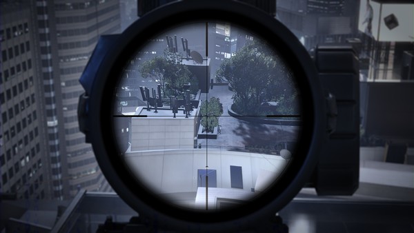 옥상에서 적을 저격하고 있는 모습. 더 파이널스 게임화면 캡처
