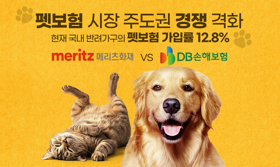 메리츠화재 vs DB손해보험, 펫보험 시장 주도권 경쟁 격화