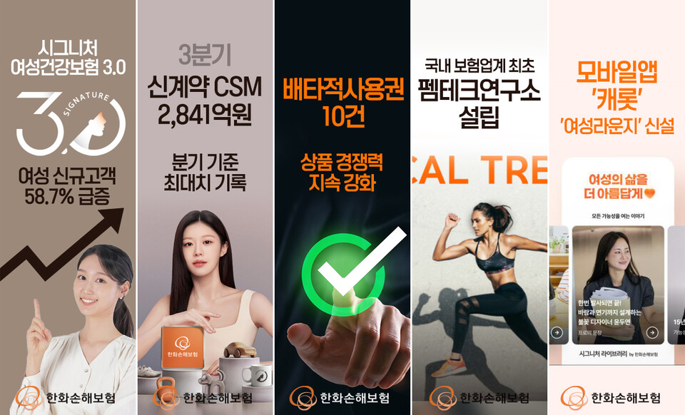 '여성보험', 한화손보 vs 나머지... '격차' 벌어진 이유 - 뉴스 썸네일 이미지